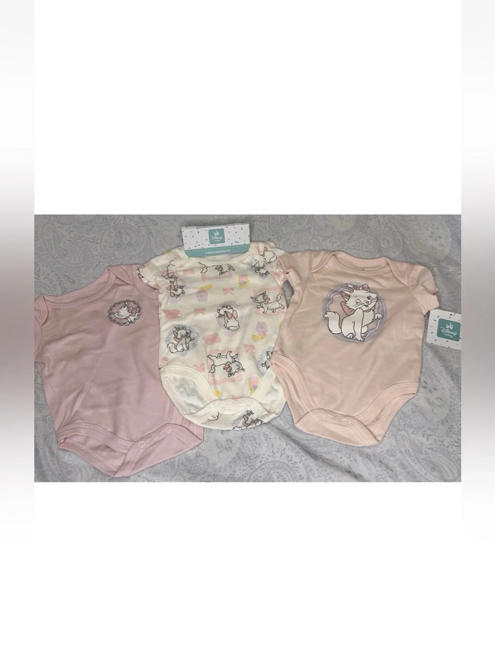 Disney The Aristocats Marie 3 Pack Infant Bodysuits